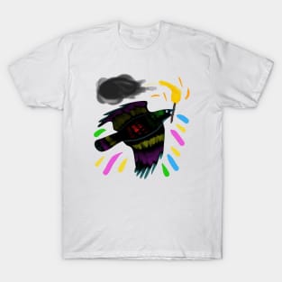 Rainbow Crow (smoky black) T-Shirt